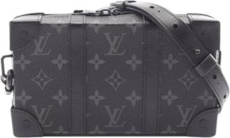 Louis Vuitton Pre-owned Monogram Eclipse Crossbody Bag - Heren - Vintage Schoudertas - Zwart - ONE Size - Leer - Vintage