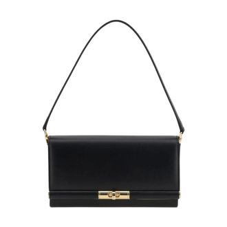 Dolce & Gabbana Tassen, Dames, Zwart, ONE Size, Leer, Sicily Schoudertas