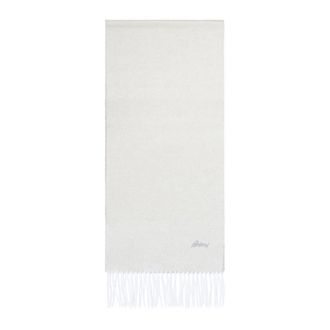 Brioni Lead Sand Reversible Scarf - male - Brioni - Winter Scarves - Beige - ONE SIZE - Accessories