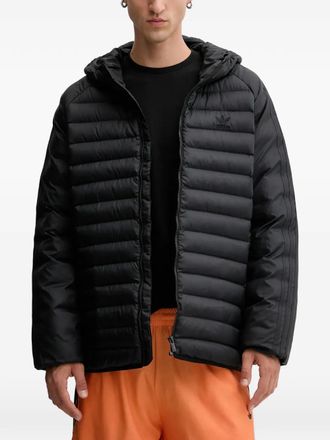 adidas logo hooded jacket - Black