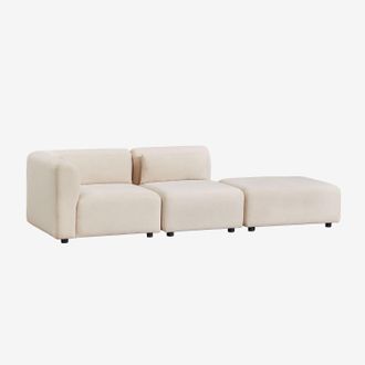 Sklum Sklum - Sof&aacute; Modular Esquinero De 2 Piezas Con Puff Fogler