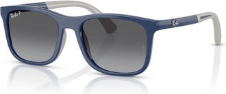 Ray-Ban Blauw Grijs Zonnebril met Grijze Schaduw - unisex - Zonnebrillen - Blauw - 47 MM - Accessoires