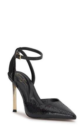 Jessica Simpson Kalynia Ankle Strap Pump in Black at Nordstrom Rack, Size 9.5