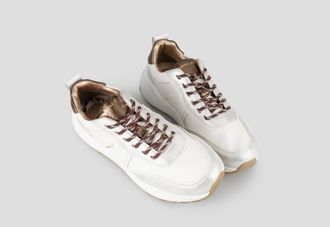 Alexander Smith Blaze Woman in ivory and bronze laminated heel