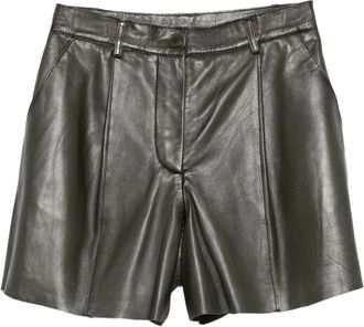 P.A.R.O.S.H. Shorts in pelle - Verde
