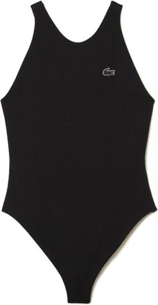 Lacoste One-piece - Dames - Badpakken - Zwart - XS - Leer - Badmode