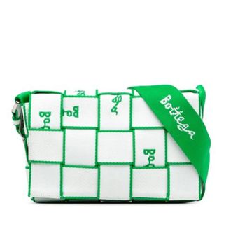 Bottega Veneta Pre-owned Cross Body Bags, female, White, Size: ONE SIZE Pre-owned Canvas Crossbody Bag