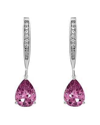 Genevive Silver Drop Earrings