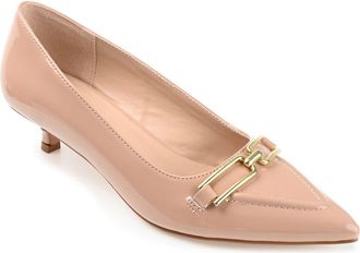 Journee Collection Rumi Pointed Toe Pump - Wide Width in Blush at Nordstrom Rack, Size 7.5