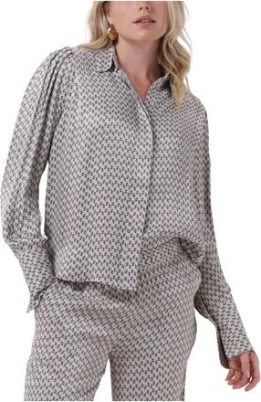 Levete Room Vida 3 Blouse - Dames - Blouses - Grijs - S - Katoen - Overhemden