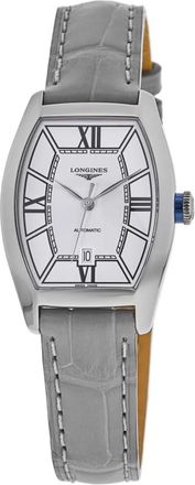 Longines Evidenza Automatic Champagne Dial Leather Strap Womens Watch L2.142.4.66.2