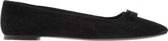 Ferragamo Marla Velvet Ballet Pumps, Size 7 C