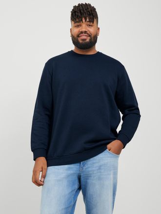 Jack & Jones Plus Size Jack & Jones PlusSize JJEBRADLEY SWEAT CREW NOOS PLS, mit Rippb&uuml;ndchen