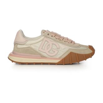 Dolce & Gabbana Sneakers, female, Multicolor, Size: 7 US DG Athletic Fabric Sneakers