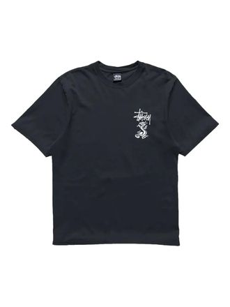 St&uuml;ssy T-shirt con decorazione - Nero