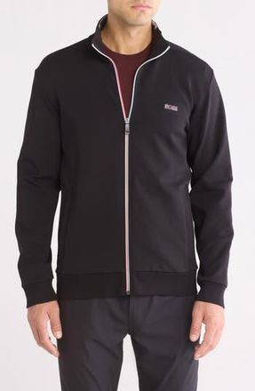 BOSS Skaz Stretch Cotton Blend Track Jacket in Black at Nordstrom Rack, Size Xx-Large