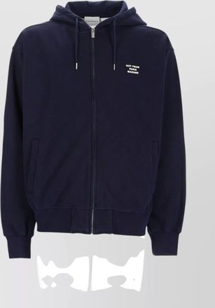 Dr&ocirc;le de Monsieur cotton hooded zip jacket