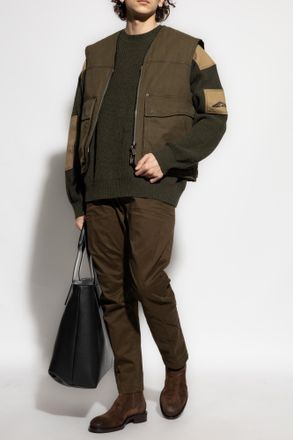 Dsquared2 Vest With Pockets, Mens, Green