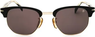 David Beckham Browline Full Rim Sunglasses - Black