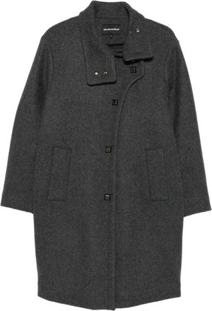 Emporio Armani Mujer, Abrigos, Gris, Talla: S