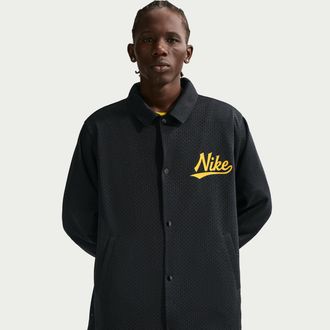 Nike Mens Nike Sportswear Club Coaches Jacket in Black | II4377-010