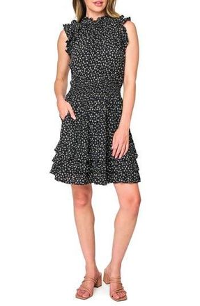 Gibsonlook The Summer Floral Print Party Dress in Black Boho Floral at Nordstrom Rack, Size Xx-Small