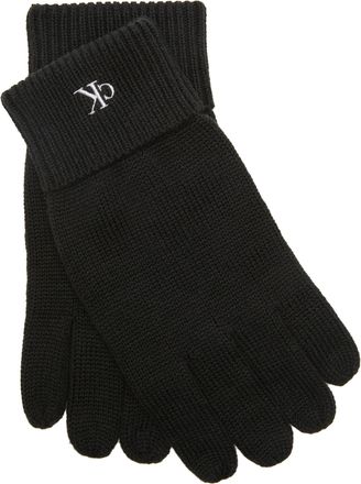 Calvin Klein mit Touchscreen-Technologie, Feinrippstrick, Logostickerei