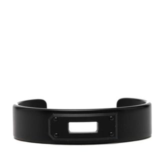 Herm&egrave;s Pre-owned Hermes Aluminum So Black Kelly Bracelet T5 Unisex 2QPHF451DC8FX6UT