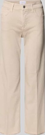 Cambio Cambio Jeans mit Fransen Modell FRANCESCA in Sand, Gr&ouml;&szlig;e 32