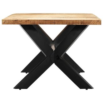 Berkfield Home Beautiful Dining Table 200x100x75 cm Solid Mango Wood in Brown | Size: 200 x 100 x 75 cm