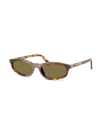 Miu Miu Eyewear MUA06S14L09Z Tortoiseshell Acetate Sunglasses - Brown