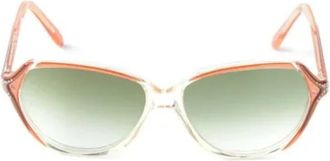 Saint Laurent Pre-owned Acetate sunglasses - Dames - Vintage Accessoires - Oranje - ONE Size - Vintage