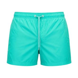Sundek Beachwear, male, Green, Size: 2XL Crinkled Short Elastic Waist Swimshorts