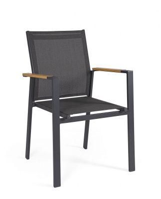 BIZZOTTO Silla Con Brazos Krion Antracita 56x61,5x88