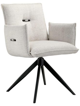 Global Interiors 360&deg; drehbarer Design Esszimmerstuhl Peggy - Ecru