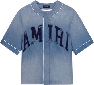 Amiri Sunfaded shirt - men - Cotton - L - Blue