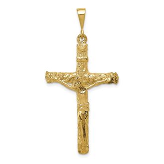 Diamond2Deal 10k Yellow Gold Crucifix Charm