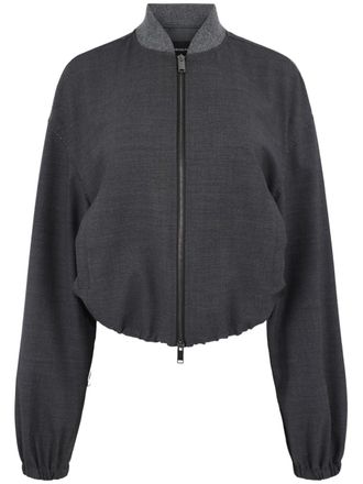Fabiana Filippi Bomber con zip - Grigio