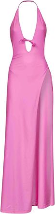Balenciaga Roze Asymmetrisch Badmode Ge&iuml;nspireerde Jurk - Dames - Maxi kleedjes - Roze - S - Kleedjes