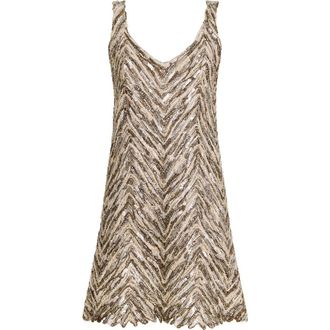 Brunello Cucinelli Dazzling Embroidery dress in Brown at Nordstrom, Size Xx-Small Eu