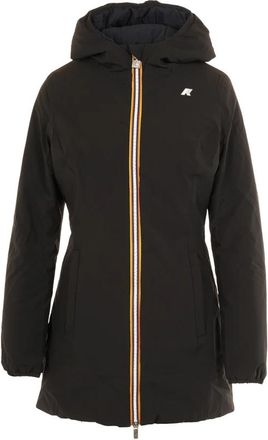 K-Way Warm Dubbel Jassen - Dames - Parka Jassen - Zwart - S - Jassen