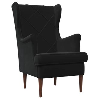 vidaXL Sill&oacute;n Negro Terciopelo Vidaxl