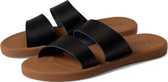 Roxy Coastal Cool Sandals Womens Shoes Black : 6 M, Leather