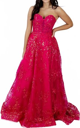 Sherri Hill Prom Dress In Fuschia