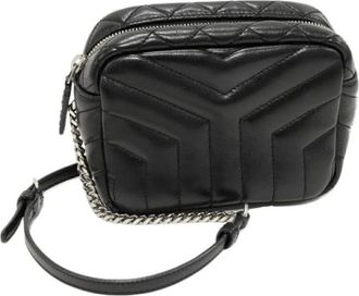 Saint Laurent Pre-owned Lou Lou Calf Shoulder Bag - Dames - Vintage Schoudertas - Zwart - ONE Size - Leer - Vintage