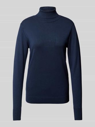 b.young B.Young Strickpullover mit Rollkragen Modell Morla in Marine, Gr&ouml;&szlig;e M