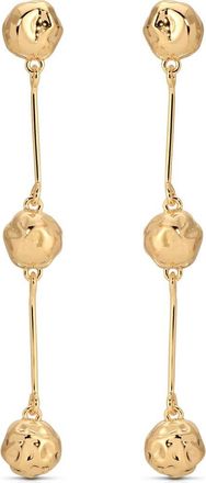 Ettika Molten Spheres Linear Drop Earrings in Gold at Nordstrom