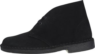 Clarks Classic Desert Boot Damesschoenen - Dames - Veterlaarzen - Zwart - 37 1/2 EU - Leer - Schoenen