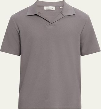 Frame Denim Mens Jacquard Polo Shirt