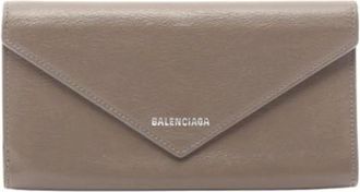 Balenciaga Pre-owned Wallets, female, Gray, Size: ONE SIZE Pre-owned Vintage Leather Wallet